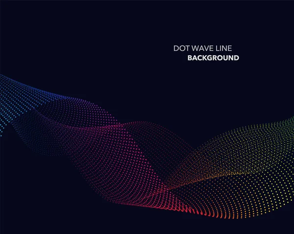 Zarif soyut vektör spektrum gökkuşağı degrade dalga noktalı çizgi