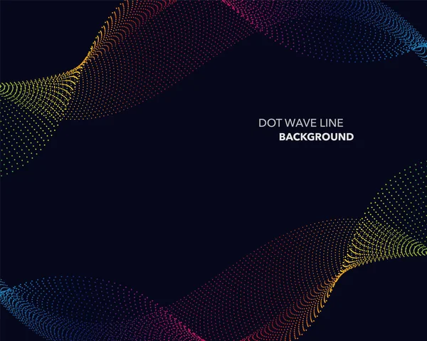 Zarif soyut vektör spektrum gökkuşağı degrade dalga noktalı çizgi