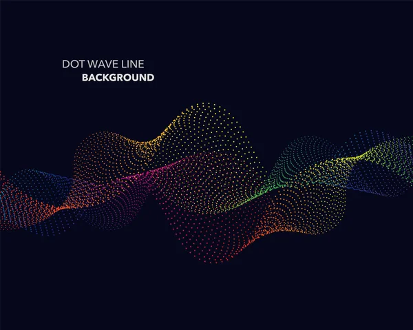 Zarif soyut vektör spektrum gökkuşağı degrade dalga noktalı çizgi