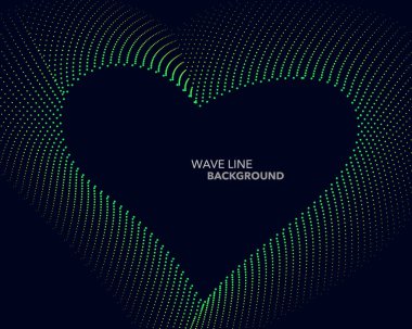 Zarif soyut vektör web degrade dalga noktalı çizgi futuristik