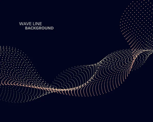 Zarif soyut vektör web degrade dalga noktalı çizgi futuristik