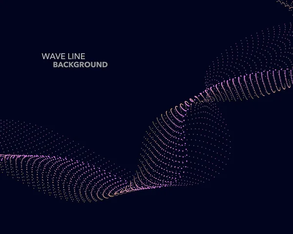 Zarif soyut vektör web degrade dalga noktalı çizgi futuristik