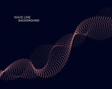 Zarif soyut vektör web degrade dalga nokta çizgi fütüristik st