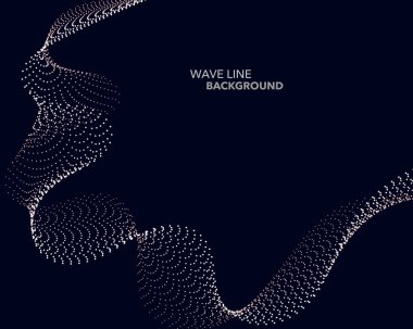 Zarif soyut vektör web degrade dalga nokta çizgi fütüristik st