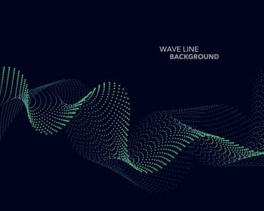 Zarif soyut vektör web degrade dalga nokta çizgi fütüristik st