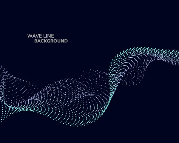Zarif soyut vektör web degrade dalga nokta çizgi fütüristik st