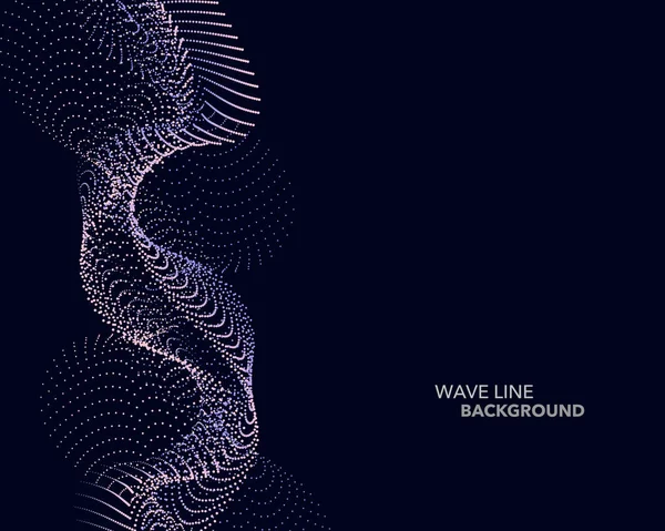 Zarif soyut vektör web degrade dalga nokta çizgi fütüristik st