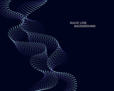 Zarif soyut vektör web degrade dalga nokta çizgi fütüristik st