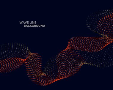 Zarif soyut vektör web degrade dalga nokta çizgi fütüristik st