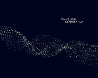 Zarif soyut vektör web degrade dalga nokta çizgi fütüristik st