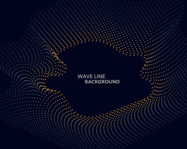 Zarif soyut vektör web degrade dalga nokta çizgi fütüristik st