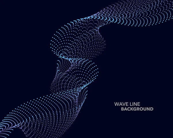 Zarif soyut vektör web degrade dalga nokta çizgi fütüristik st