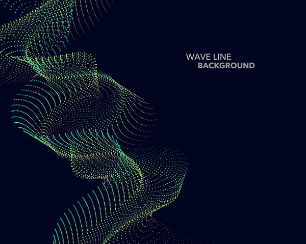 Zarif soyut vektör web degrade dalga nokta çizgi fütüristik st