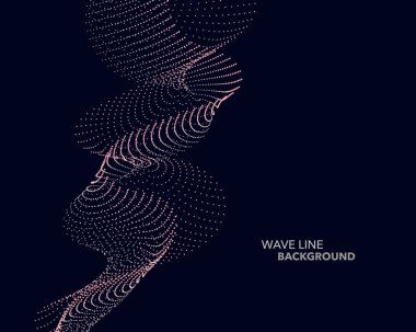 Zarif soyut vektör web degrade dalga nokta çizgi fütüristik st