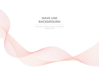 Zarif soyut vektör web degrade dalga çizgi fütüristik stili 