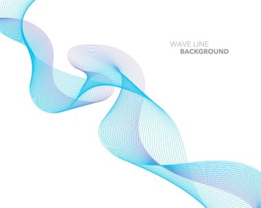 Zarif soyut vektör web degrade dalga çizgi fütüristik stili 