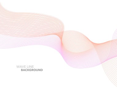 Zarif soyut vektör web degrade dalga çizgi fütüristik stili 