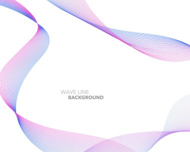 Zarif soyut vektör web degrade dalga çizgi fütüristik stili 