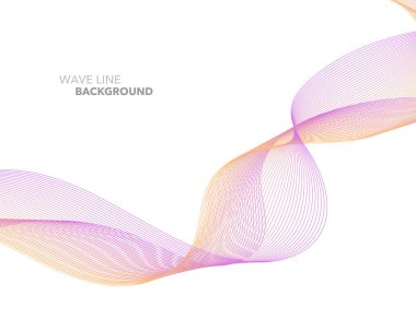 Zarif soyut vektör web degrade dalga çizgi fütüristik stili 