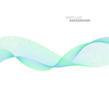 Zarif soyut vektör web degrade dalga çizgi fütüristik stili 