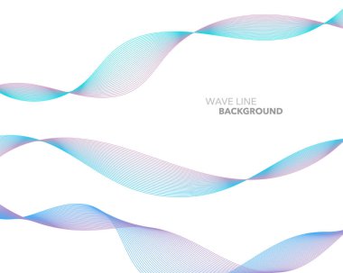 Zarif soyut vektör web degrade dalga çizgi fütüristik stili 