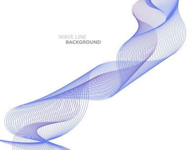 Zarif soyut vektör web degrade dalga çizgi fütüristik stili 