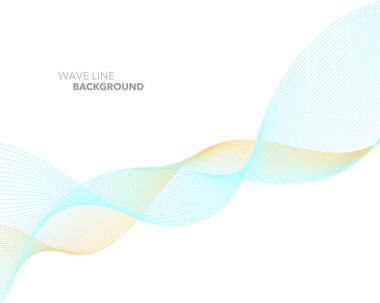 Zarif soyut vektör web degrade dalga çizgi fütüristik stili 