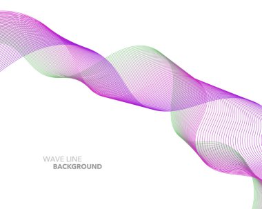 Zarif soyut vektör web degrade dalga çizgi fütüristik stili 