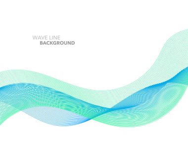 Zarif soyut vektör web degrade dalga çizgi fütüristik stili 