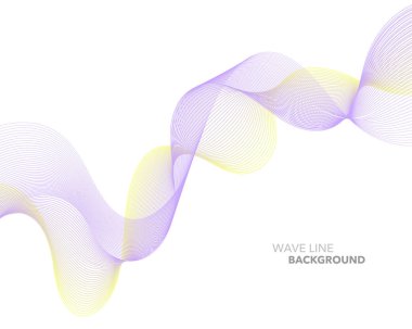 Zarif soyut vektör web degrade dalga çizgi fütüristik stili 