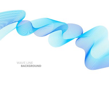 Zarif soyut vektör web degrade dalga çizgi fütüristik stili 