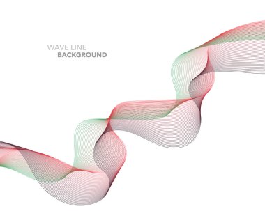 Zarif soyut vektör web degrade dalga çizgi fütüristik stili 