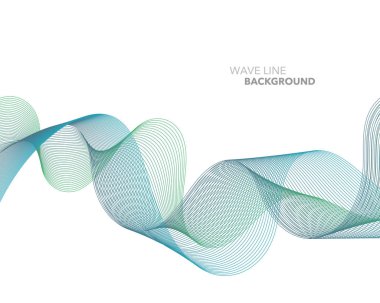 Zarif soyut vektör web degrade dalga çizgi fütüristik stili 