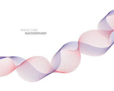 Zarif soyut vektör web degrade dalga çizgi fütüristik stili 