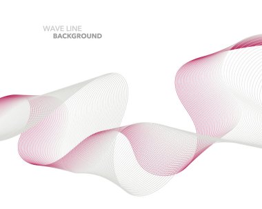 Zarif soyut vektör web degrade dalga çizgi fütüristik stili 