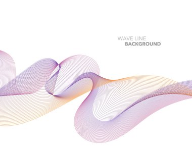 Zarif soyut vektör web degrade dalga çizgi fütüristik stili 