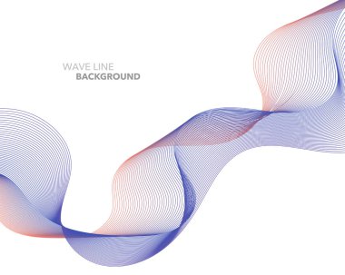 Zarif soyut vektör web degrade dalga çizgi fütüristik stili 