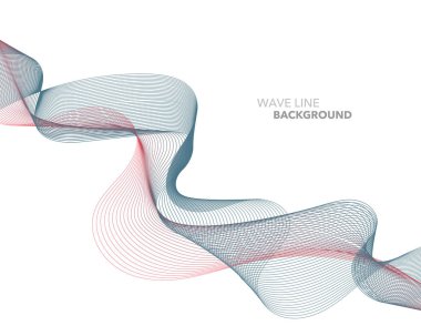 Zarif soyut vektör web degrade dalga çizgi fütüristik stili 