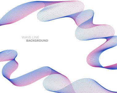 Zarif soyut vektör web degrade dalga çizgi fütüristik stili 