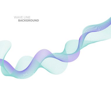 Zarif soyut vektör web degrade dalga çizgi fütüristik stili 