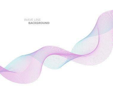 Zarif soyut vektör web degrade dalga çizgi fütüristik stili 