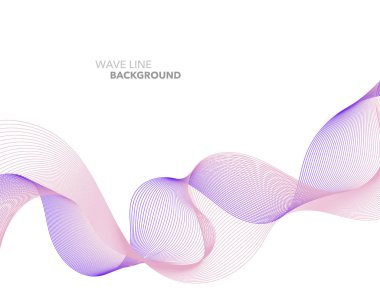 Zarif soyut vektör web degrade dalga çizgi fütüristik stili 