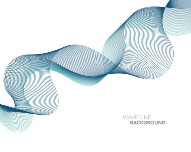 Zarif soyut vektör web degrade dalga çizgi fütüristik stili 