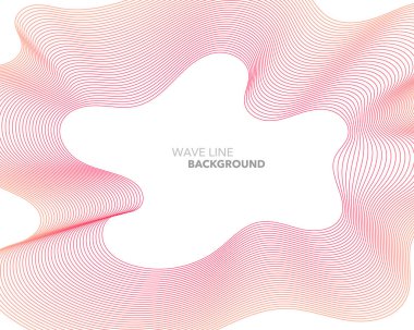 Zarif soyut vektör web degrade dalga çizgi fütüristik stili 