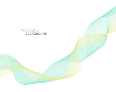 Zarif soyut vektör web degrade dalga çizgi fütüristik stili 