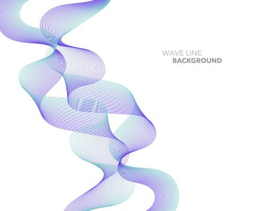 Zarif soyut vektör web degrade dalga çizgi fütüristik stili 
