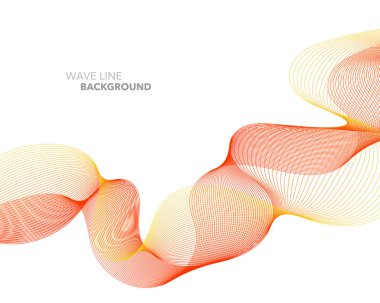 Zarif soyut vektör web degrade dalga çizgi fütüristik stili 