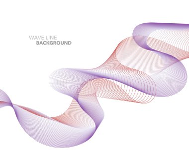 Zarif soyut vektör web degrade dalga çizgi fütüristik stili 