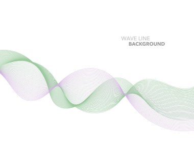 Zarif soyut vektör web degrade dalga çizgi fütüristik stili 