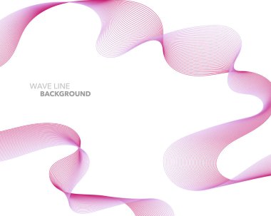 Zarif soyut vektör web degrade dalga çizgi fütüristik stili 